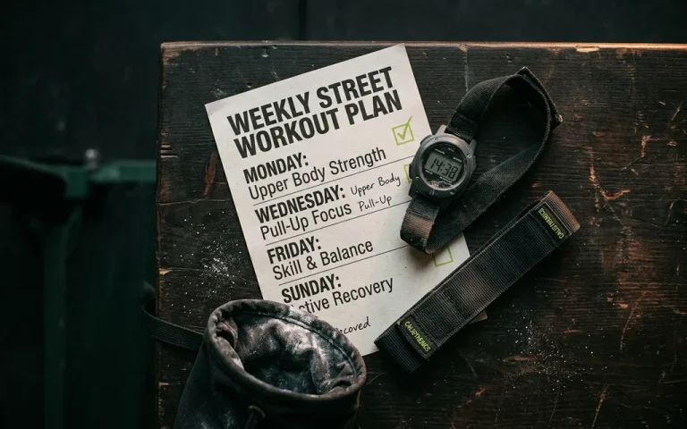 Programme street workout : 3 à 5 séances par semaine
